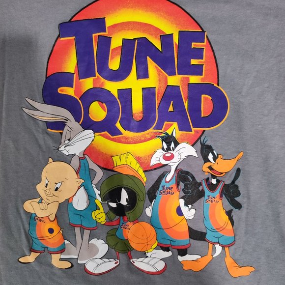 Aeropostale Space Jam Tune Squad T-shirt men's size M Grey With Graphic Design - Picture 1 of 4